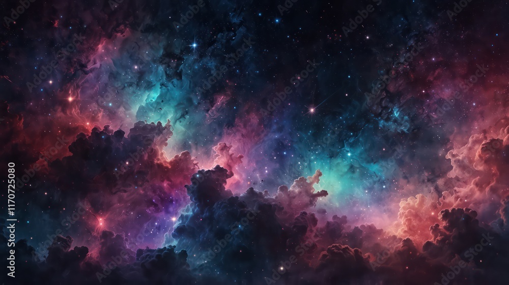 Fototapeta premium a futuristic nebulainspired background