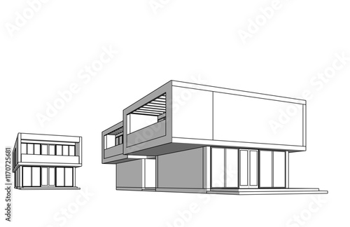 sketch of a building