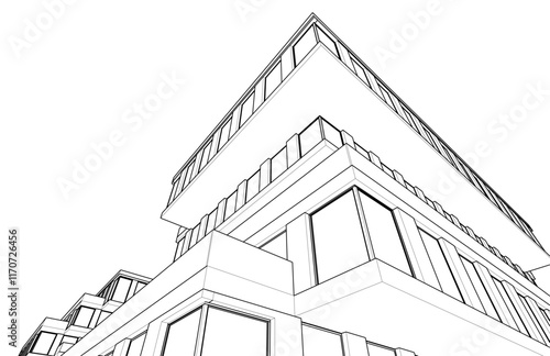 sketch of a building