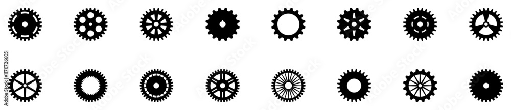 Gear icon. Gear setting icon set. Cog wheel icon. Gear wheel icon. Gear setting icon collection. Vector Illustration. EPS 10 Gear icon. Gear setting icon set. Cog wheel icon. Gear wheel icon. Gear setting icon collection. Vector Illustration. EPS 10
