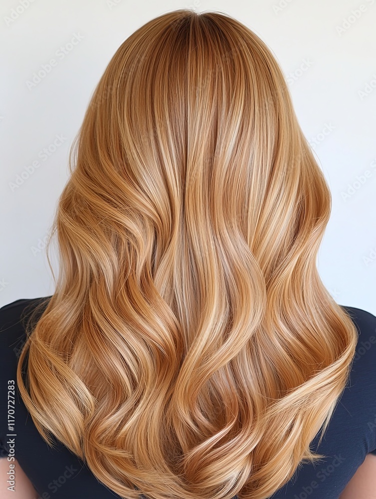 Fototapeta premium Warm Blonde Hair with Subtle Golden Texture