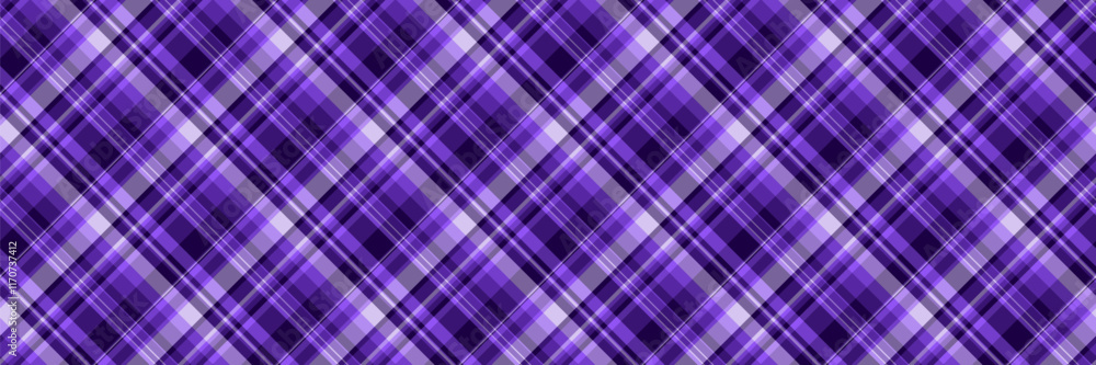 Stunning diagonal plaid pattern in shades of purple and white. Perfect for textile designs, website backgrounds, or fashion projects. Clean, modern aesthetic. Stunning diagonal plaid pattern in shades of purple and white. Perfect for textile designs, website backgrounds, or fashion projects. Clean, modern aesthetic.