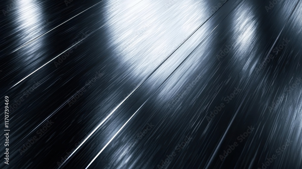 Abstract Dark Gray Metallic Texture with Diagonal Lines and Light Reflections Modern Industrial Background Abstract Dark Gray Metallic Texture with Diagonal Lines and Light Reflections Modern Industrial Background