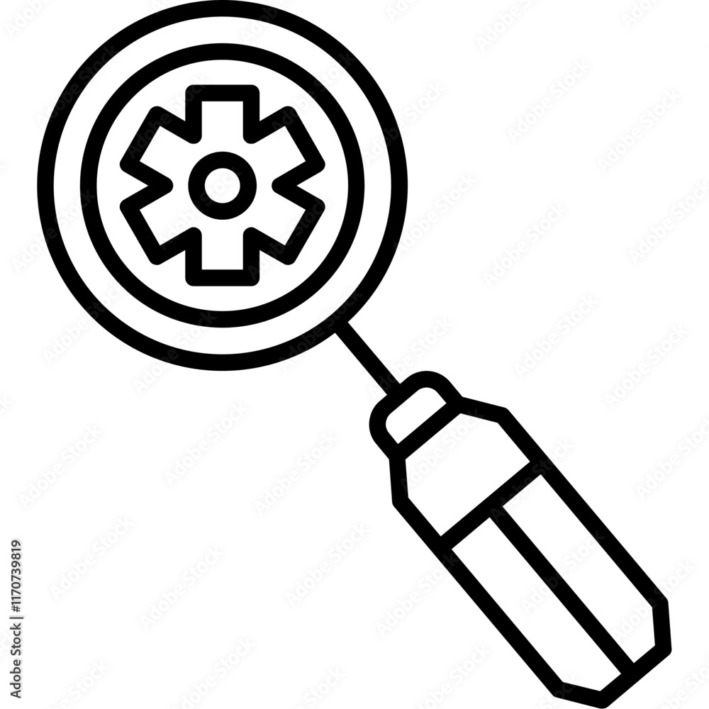 Obraz premium Texture Identification Icon
