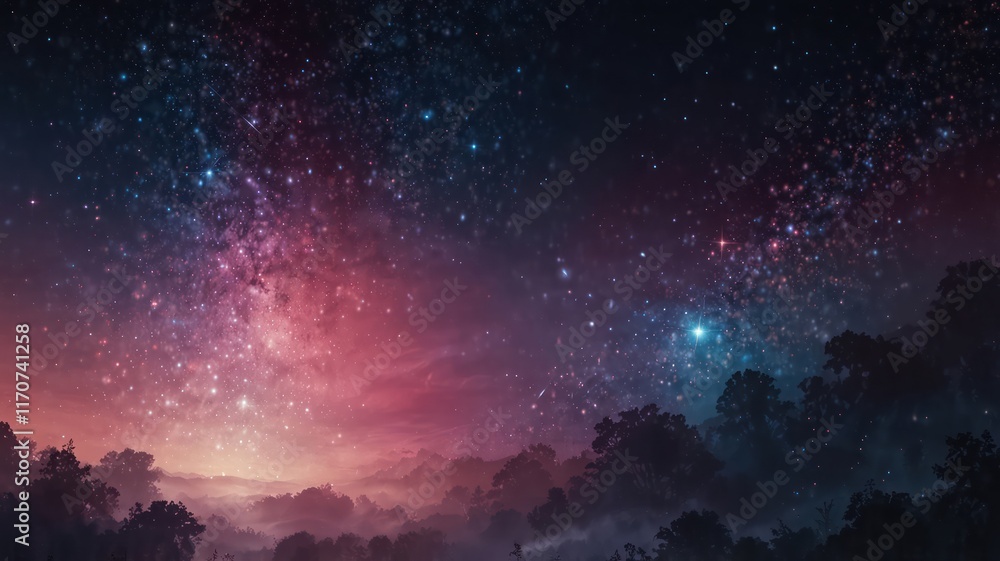 Fototapeta premium a gradient backdrop with luminous pink