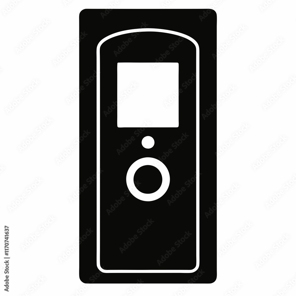 Video Doorbell Silhouette Vector Art Video Doorbell Silhouette Vector Art