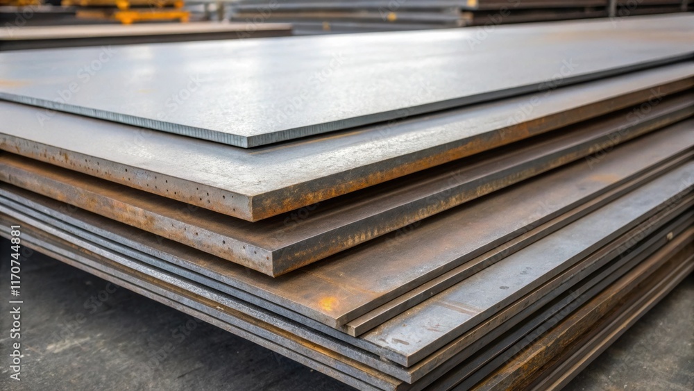 A closer look at rustresistant steel plates their edges finely finished and corners perfectly squared. The contrasting matte and polished surfaces catch the eye revealing a network A closer look at rustresistant steel plates their edges finely finished and corners perfectly squared. The contrasting matte and polished surfaces catch the eye revealing a network