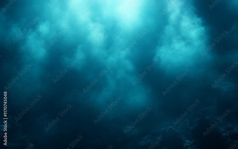 Underwater scene with light rays and fog. Underwater scene with light rays and fog.