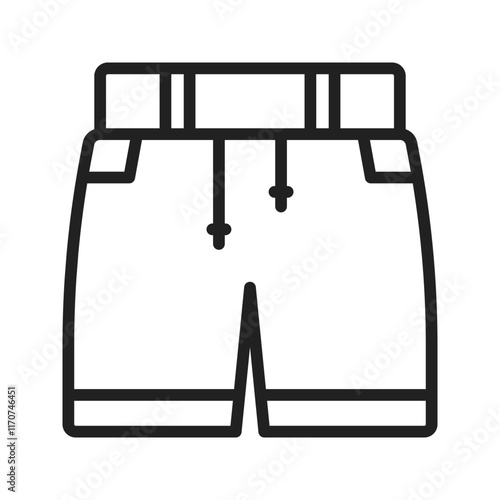 Shorts icon vector image. Suitable for mobile apps, web apps and print media.