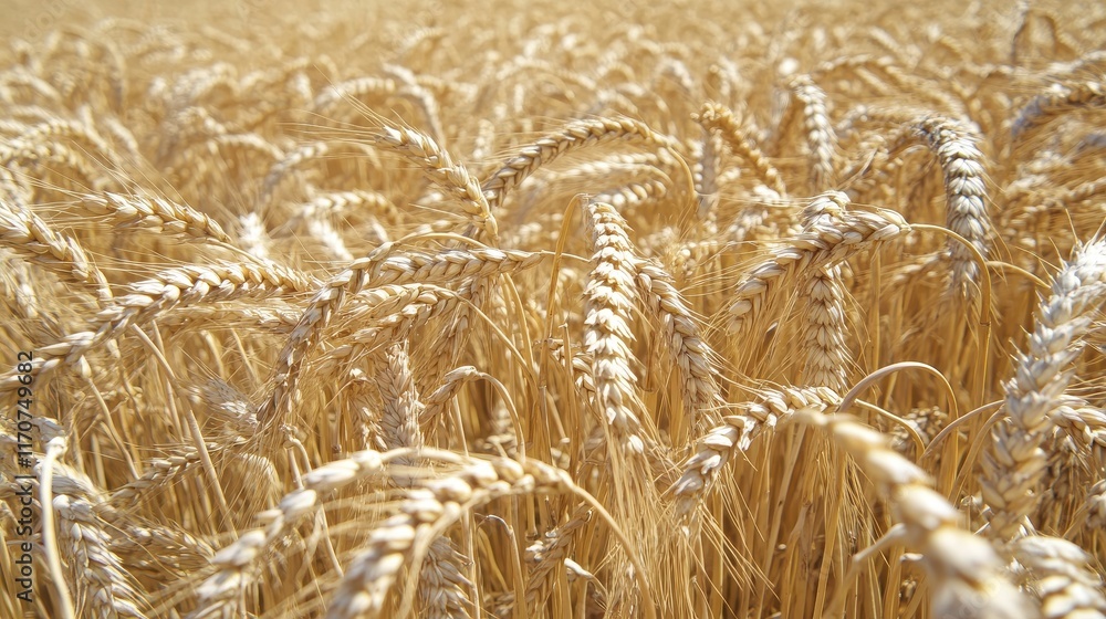 Golden Wheat Field Close-Up of Ripe Wheat Stalks Ready for Harvest Golden Wheat Field Close-Up of Ripe Wheat Stalks Ready for Harvest