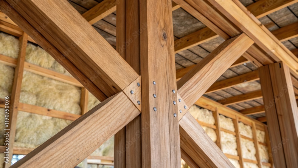 A lole shot magnifies the vertical timber supports bracing the structure while a background of exposed insulation peeks through the gaps. The blend of organic wood fibers with A lole shot magnifies the vertical timber supports bracing the structure while a background of exposed insulation peeks through the gaps. The blend of organic wood fibers with