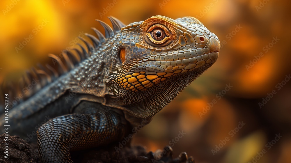 Obraz premium Iguana close-up