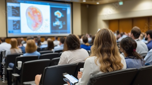 Wallpaper Mural medical conference with rows of professionals listening to a keynote speaker Torontodigital.ca