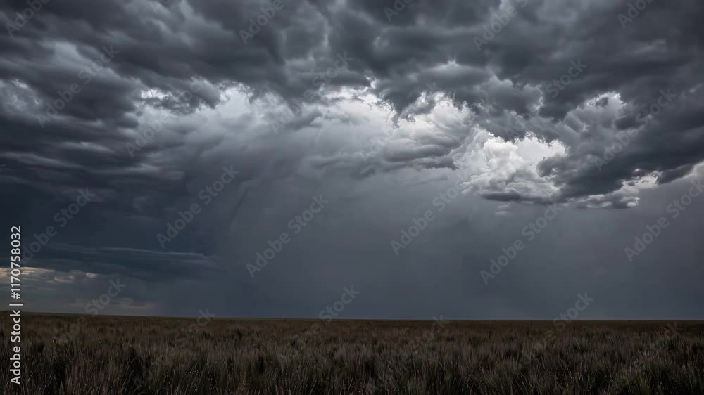 Dramatic Thunderstorm with Striking Lightning Bolts Dramatic Thunderstorm with Striking Lightning Bolts