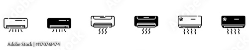 Air conditioner icon, ac, air conditioning, air conditioning icon is suitable for hotel, accommodation, conditioner icon, hot air conditioner icon. Vector Illustration. EPS 10