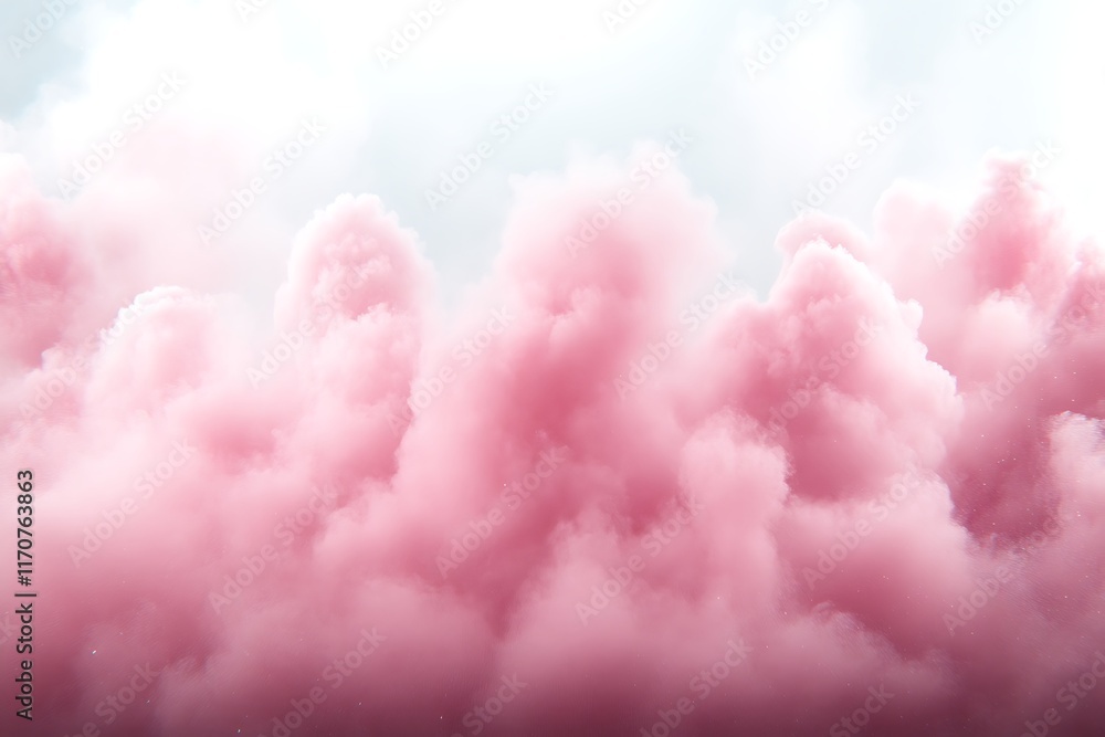 Pink fluffy clouds, dreamy background. Pink fluffy clouds, dreamy background.