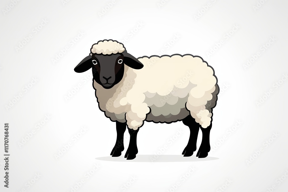 there is a sheep that is standing in the grass there is a sheep that is standing in the grass