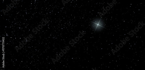Bright starry sky for a background