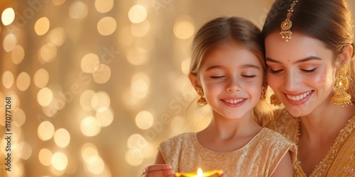 Diwali Lights: A mother and...