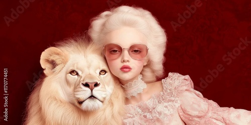 Glamourous White Lion and W...