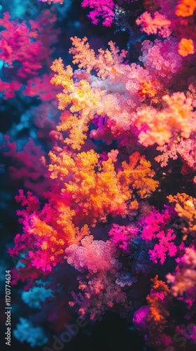 Wallpaper Mural Vibrant coral reef showcasing colorful underwater flora Torontodigital.ca