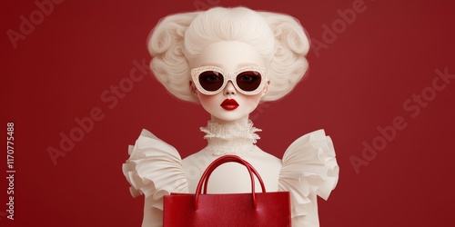 Red Haute Couture: A fashio...