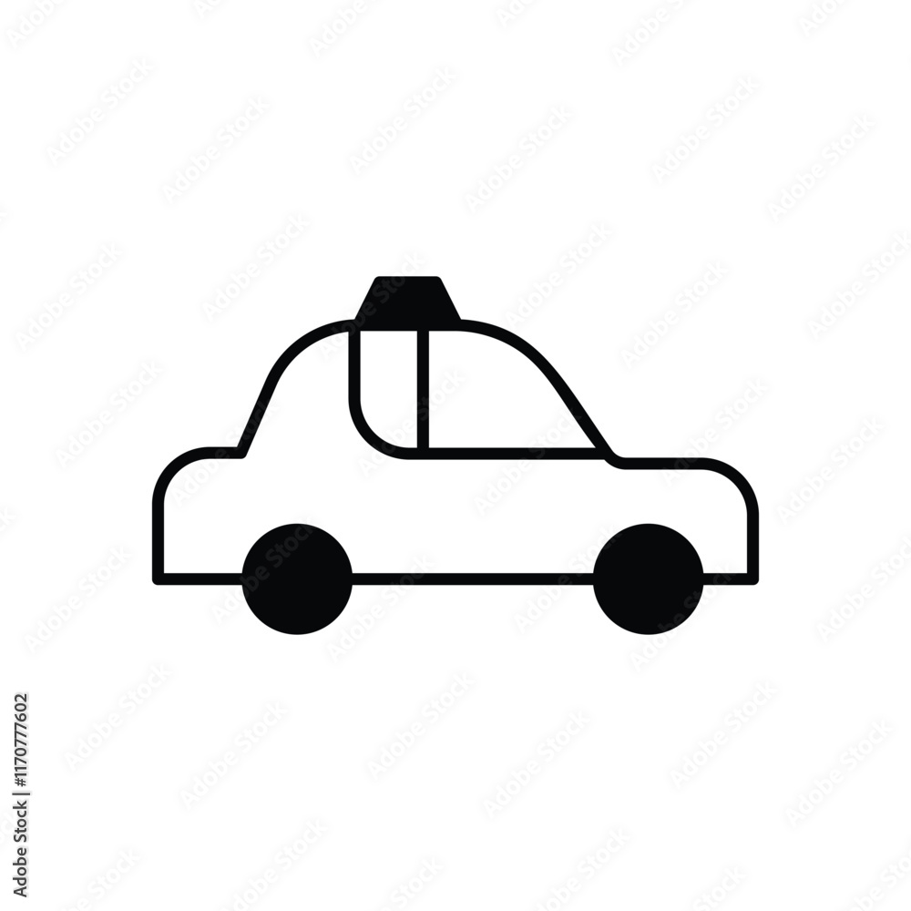 Taxi Service vector icon stock illustration Taxi Service vector icon stock illustration