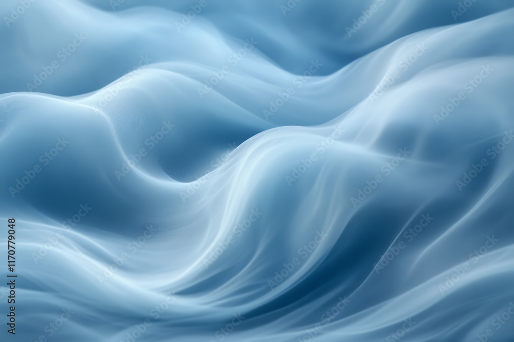 Obraz premium Abstract blue wavy background. (1)