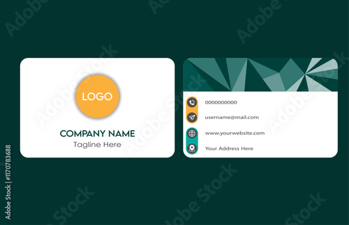 Modern stylish visiting card, business card vector design