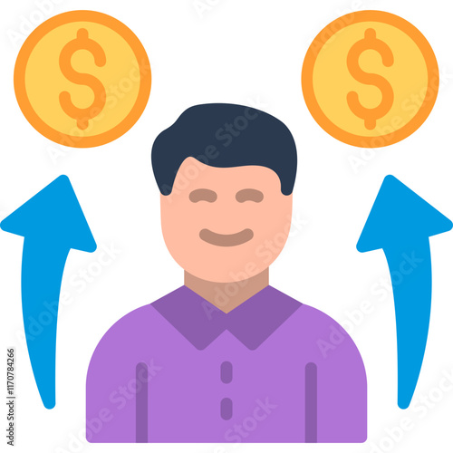 Pay increase Icon