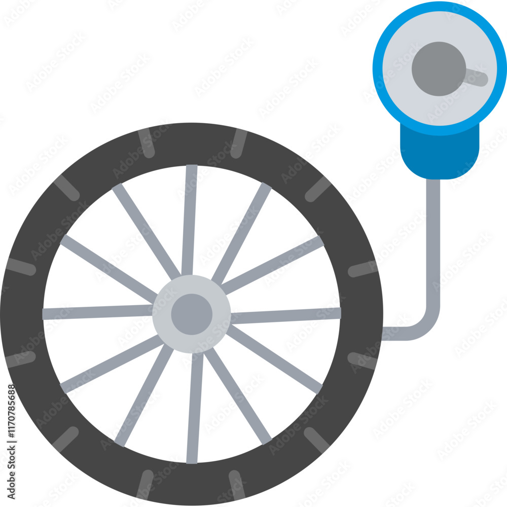 Fototapeta premium Wheel Pressure Icon