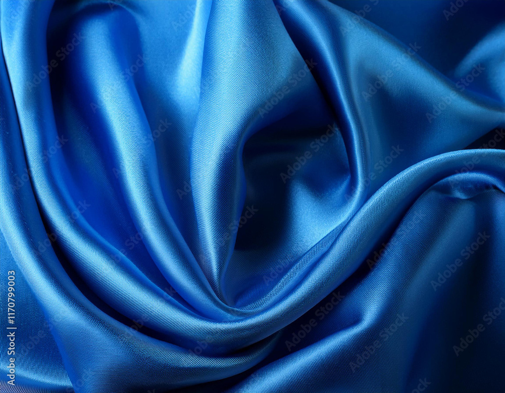 Obraz premium Abstract blue Satin Silky Cloth for background, 