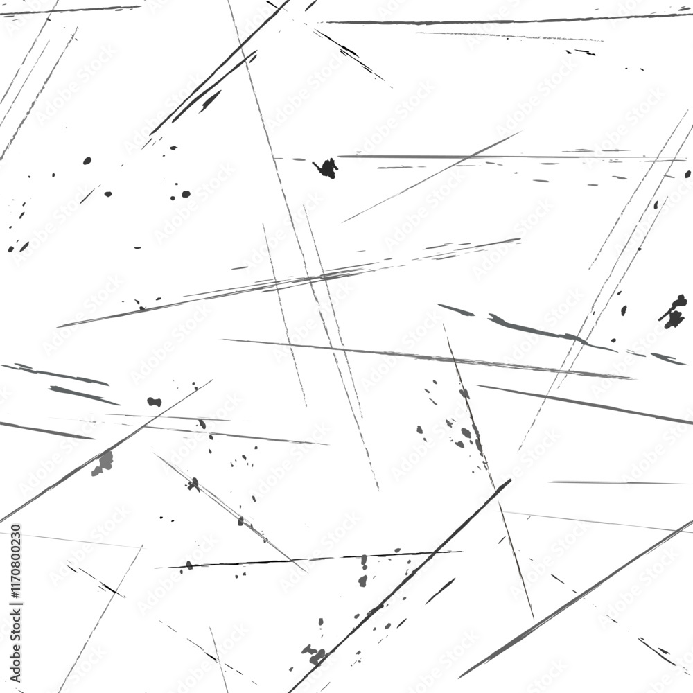 Fototapeta premium vector grunge texture with scratches and abrasions monochrome on white background