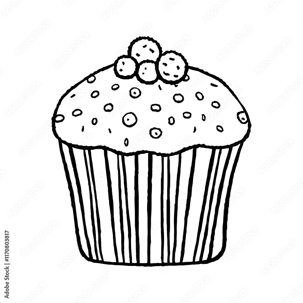 fluffy cupcake with a blueberry on top fluffy cupcake with a blueberry on top