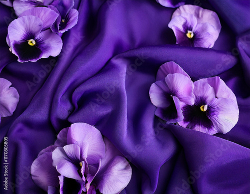purple indigo flower background and violet flower frame.
