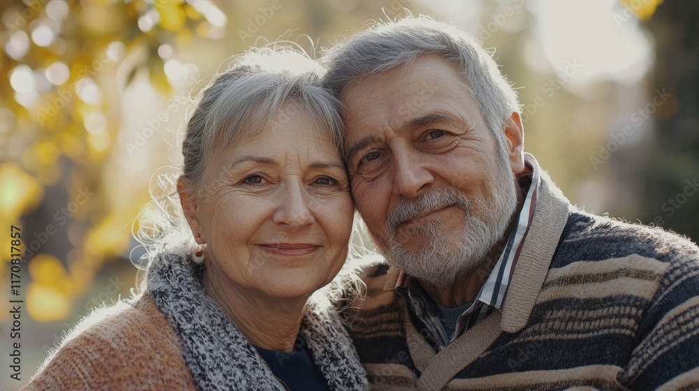 Close up portrait happy sincere middle aged elderly retired family couple making heart gesture with fingers, showing love or demonstrating sincere feelings together outdoors, looking at camera. Close up portrait happy sincere middle aged elderly retired family couple making heart gesture with fingers, showing love or demonstrating sincere feelings together outdoors, looking at camera.