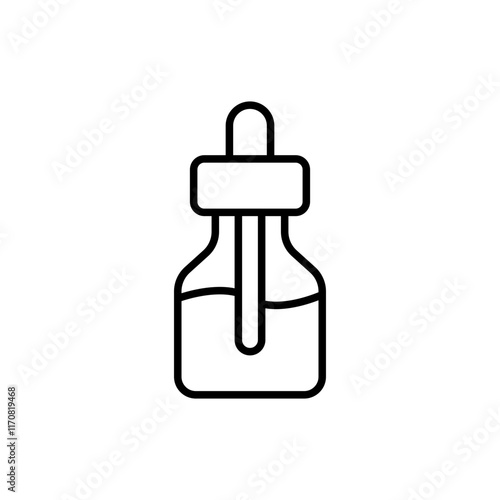 Vape liquid outline icons, minimalist vector illustration ,simple transparent graphic element .Isolated on white background