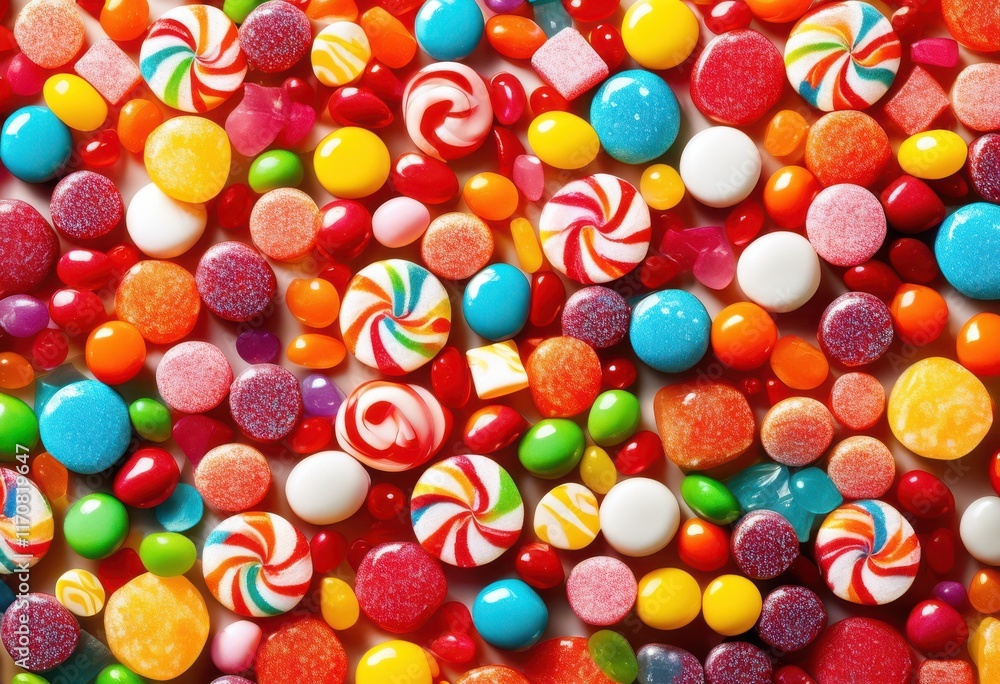 vibrant colorful candy arrangement creating fun playful display clean white background, sweet, dessert, treat, purple, red, orange, yellow, green, blue vibrant colorful candy arrangement creating fun playful display clean white background, sweet, dessert, treat, purple, red, orange, yellow, green, blue