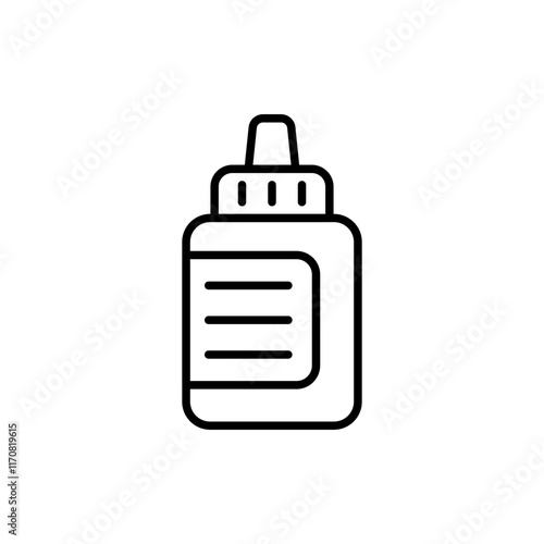 Vape liquid outline icons, minimalist vector illustration ,simple transparent graphic element .Isolated on white background