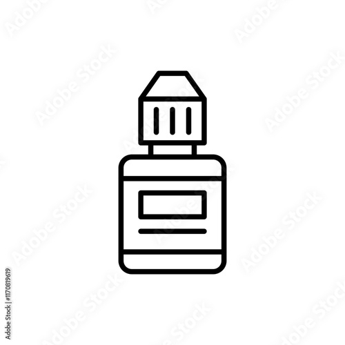 Vape liquid outline icons, minimalist vector illustration ,simple transparent graphic element .Isolated on white background