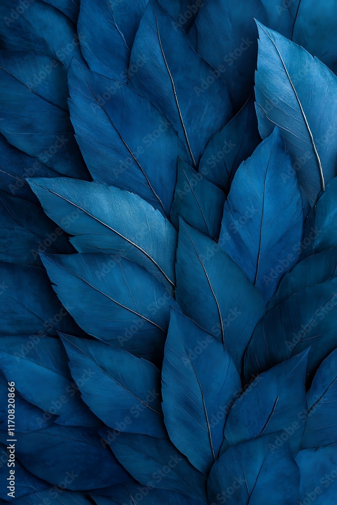 Obraz premium soft texture of agave attenuata leaf in blue tones
