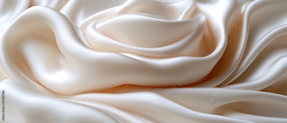 Obraz premium Creamy satin fabric texture.