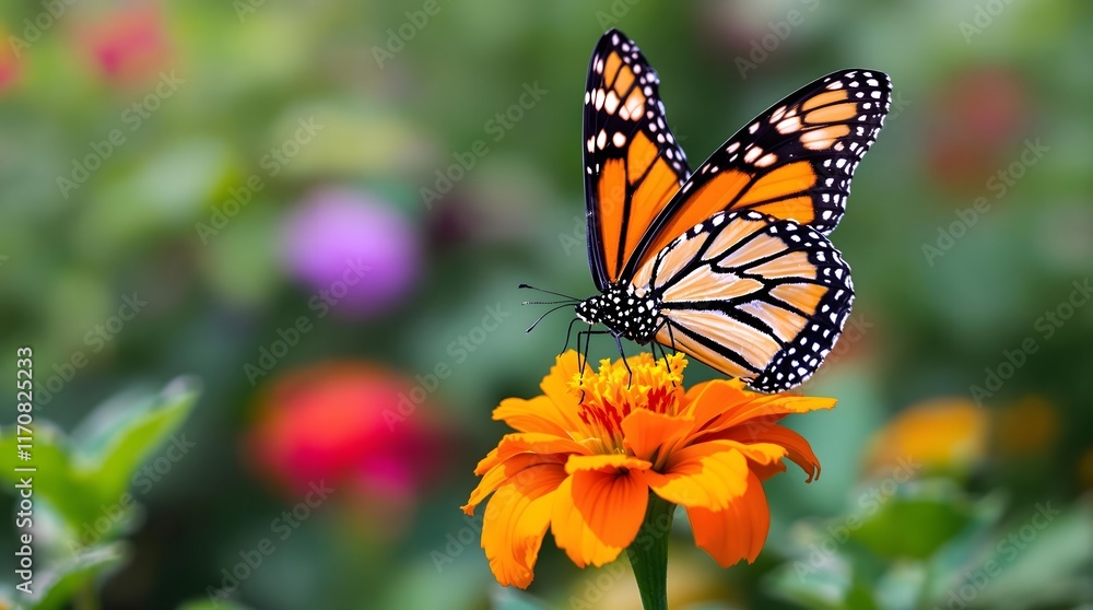 Fototapeta premium Monarch Butterfly on a Flower