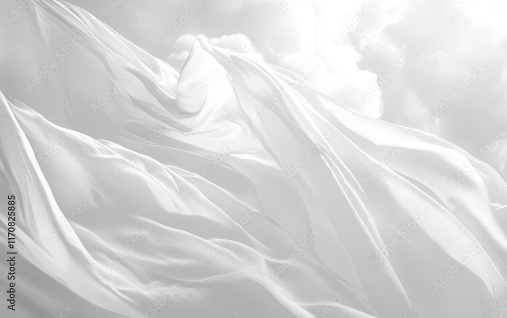 Obraz premium white silk background