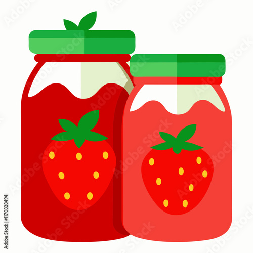 jar of strawberry jam