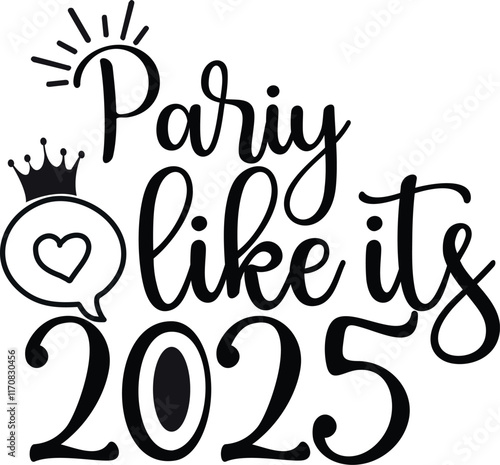 Happy new year 2025 cut file