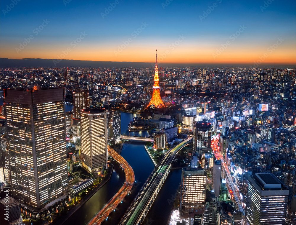 Obraz premium 都会の夜景
