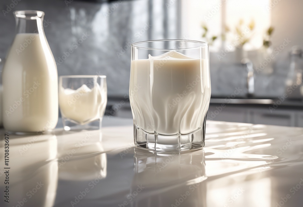 smooth creamy milk cascading into clear glass delicate swirls soft reflections, beverage, liquid, dairy, drink, bubbles, froth, white, cold, breakfast smooth creamy milk cascading into clear glass delicate swirls soft reflections, beverage, liquid, dairy, drink, bubbles, froth, white, cold, breakfast