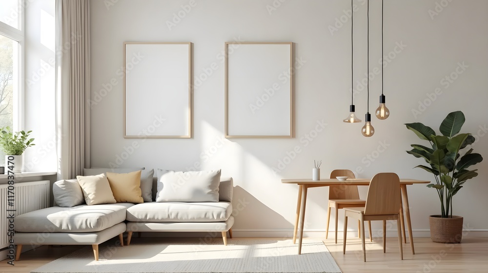 Minimalist furniture and home interior sale banner or social media post template Minimalist furniture and home interior sale banner or social media post template