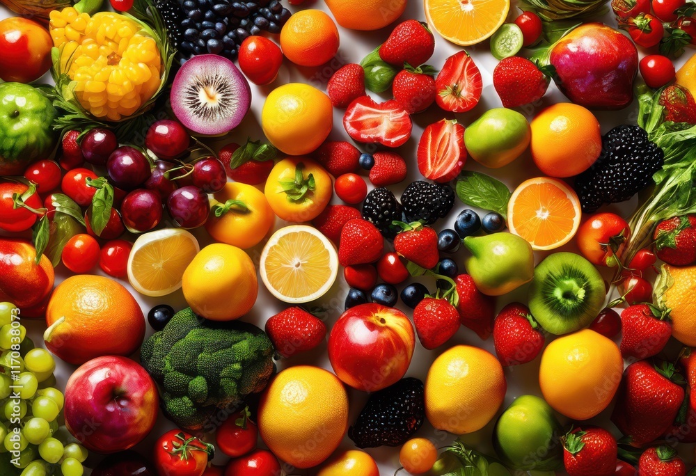 vibrant thumbnails featuring colorful array diverse food textures displaying appeal, appealing, artistic, assortment, bake, bar, blend, bowl, bright